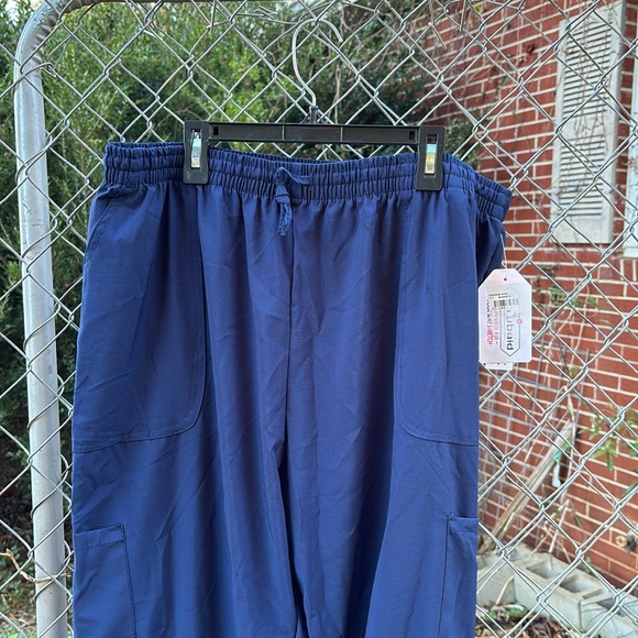 NWT Scrubaid Blue Tapered Fit Four Way Stretch Scrub Pants Nursing Uniform 2XL - Picture 3 of 16
